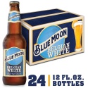 blue moon beer,bottle and cans - product's photo