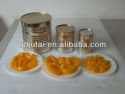 canned apricot halves with fresh raw material apricot fruit - product's photo