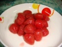 canned strawberry in syrup - product's photo