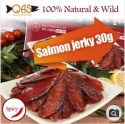 salmon jerky 30g100% natural wild spicy omega-3 smoked with beech tree fresh salmon high protein - product's photo
