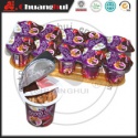 strawberry & chocolate flavors chocolate cup / biscuits stick  - product's photo