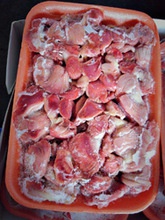 processed frozen chicken gizzard - product's photo
