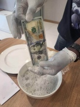 original ssd chemical solution that cleans black defaced money - product's photo