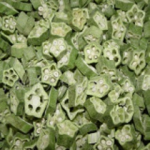 dehydrated nutritious freeze dried okra - product's photo