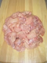 halal diced chicken - product's photo