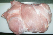frozen pork back - product's photo