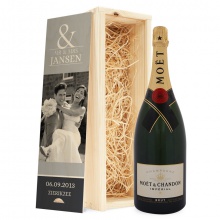 champagne in printed box - moët & chandon (1500ml) - product's photo