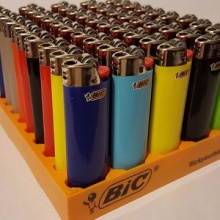 bic classic cigarette lighters disposable j3 size, assorted colors - p - product's photo