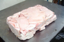 frozen pork back fat - product's photo