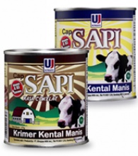 cap sapi sweetened condensed milk - product's photo