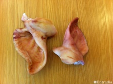 salted pig ear in strong brine - product's photo