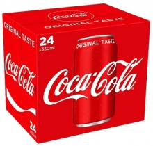 coca-cola original taste 24 x 330ml cans - product's photo