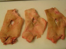 frozen pork masks - product's photo