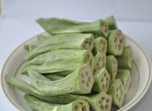 freeze dried okra slied shape - product's photo