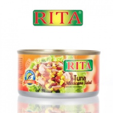 canned value added tuna and mexican salad - product's photo