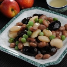 instant food of delicious canned mixed beans  - product's photo
