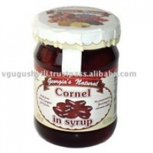 cornelian cherry canned fruit in syrup - product's photo