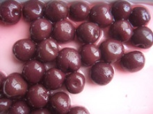  canned purple cherry in heavy syrup - product's photo