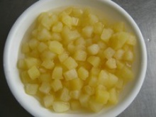  canned apple diced in light syrup - product's photo