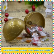 football shape plastic lollipop candy toys for confectionery - product's photo