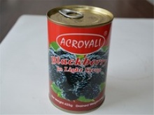 canned blackberry in syrup - product's photo
