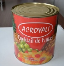 canned fruit salad in natural juice  - product's photo