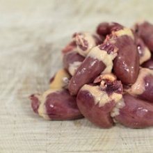 frozen chicken hearts - product's photo