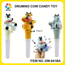candy product type animal cow style plastic drum candy toys for baby - product's photo