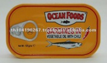 canned sardines in vegetable oil with chili - product's photo