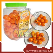smile face orange buble gum - product's photo