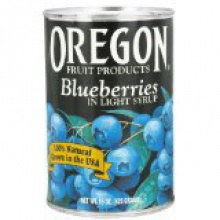 blueberries in light syrup  - product's photo
