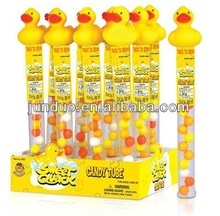 plastic yellow duck candy tube candy toy - product's photo