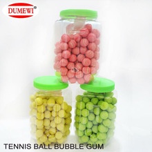 bottle packing fruity tennis ball big bubble chewing gum - product's photo