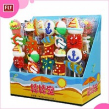 sugar coated colorful gelatin lollipops - product's photo
