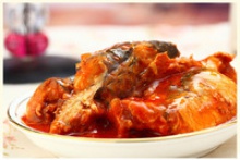 canned fish mackerel in tomato sauce - product's photo