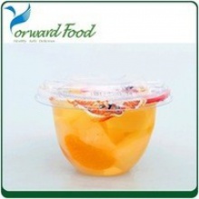 mixed fruit cocktail in plastic cup - product's photo