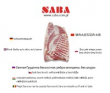 frozen pork belly - product's photo