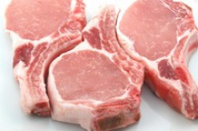 cut frozen pork meat - product's photo