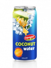 orange flavour with coconut water in aluminium can - product's photo