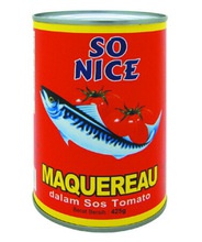 delicious canned mackerel fish in natural oil  - product's photo