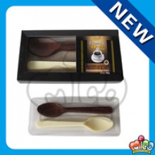 mico double spoon shaped chocolate - product's photo