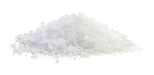 edible white crystal salt granules - product's photo