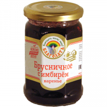 organic cowberry jam "blagodat" with ginger   - product's photo