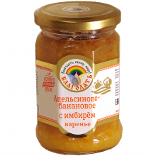 organic orange and banana jam "blagodat" with ginger   - product's photo