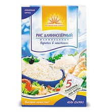 long grain polished rice in boil-in-the-bag - product's photo