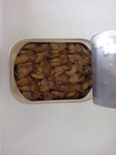 high quality canned smoked clam with vegetable oil - product's photo