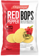 baked organic potato snacks - red pepper - product's photo
