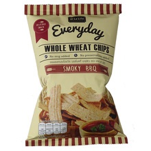 whole grain snack wheat chip bbq flavor - product's photo