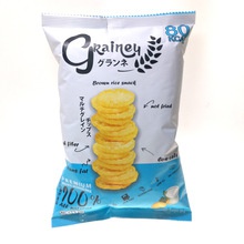 rice cracker from brown jasmine rice thai snack sour cream flavor - product's photo