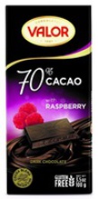 70% dark chocolate w. raspbery  - product's photo